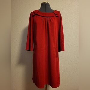 Muse Red Knit Pullover Dress Size 8